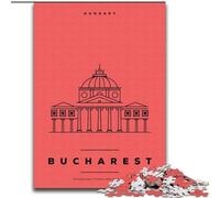 Puzzle per adulti 1000 pezzi Bucarest Ungheria, aiuta il cervello a esercitare giocattoli avvincenti per coltivare la pazienza decorazione perfetta 26x38cm