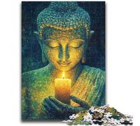 Puzzle per adulti 1000 pezzi Buddha Art, adatto per età 14 e oltre Giochi educativi per la casa Giocattoli fai da te Opera d'arte Regalo 50X75CM
