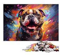 Puzzle per adulti 1000 pezzi Bulldog Puzzle Giocattoli Decorazioni per la casa e regali unici Adatto per adolescenti dai 14 anni in su 1000 pezzi (38x26 cm)