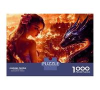 Puzzle Per Adulti 1000 Pezzi Burn It Down Drago! Puzzle Per Adulti Gioco Rompicapo Migliora La Memoria Riduce Lo Stress Regali 52x38cm/1000pcs