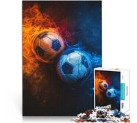 Puzzle per adulti 1000 pezzi calcio sport duro puzzle duro sollievo stress soggiorno uccidere il tempo per adolescenti età 14 anni e oltre 26x38cm