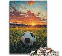 Puzzle per adulti 1000 pezzi Calcio sul prato Puzzle per adolescenti, gioco a quiz Decorazione da parete Regali unici per compleanno e Natale (50x75cm)