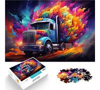 Puzzle per adulti 1000 pezzi Camion colorato Fantasia Impossibile Puzzle è ideale come regalo per tutta la famiglia per adolescenti dai 14 anni e oltre 50 x 70 cm