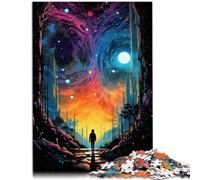 Puzzle per Adulti 1000 pezzi Camminando Tra Le stelle Puzzle tagliato con precisione Analisi e logica per Un Adolescente di 14 Anni e Oltre 26x38cm