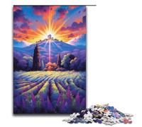 Puzzle per adulti 1000 pezzi Campi di lavanda in Provenza Francia Puzzle di carta 1000 pezzi (38x26 cm)