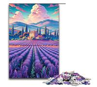 Puzzle per adulti 1000 pezzi Campi di lavanda in Provenza Francia Puzzle Giochi Giocattoli Regalo Adatto per la decorazione del desktop 1000 pezzi (75x50 cm)
