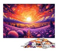 Puzzle per adulti 1000 pezzi Campi di lavanda in Provenza Puzzle per adulti Puzzle di carta Decorazione per la casa 1000 pezzi (38x26 cm)