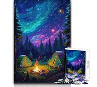 Puzzle per adulti 1000 pezzi Camping Stars Pixel Art Bellissimo design Gioco Decorazione perfetta Regalo di compleanno Dimensioni 50x75cm