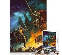 Puzzle per adulti 1000 pezzi Campo di battaglia maledetto Giocattoli antistress Idee regalo Gioco pratico Migliorare l'amore tra coppie Dimensioni 50x75cm