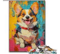 Puzzle per adulti 1000 pezzi Cane alla moda, gioco per famiglie antistress, sfida difficile, rafforza l'amore tra coppie dimensioni 50x75cm