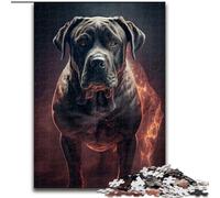 Puzzle per adulti, 1000 pezzi Cane Corso Fire Puzzle in legno, rompicapo stimolante per adolescenti, perfetto come decorazione per la casa o come regalo 1000 pezzi(50x75cm)