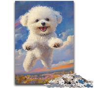 Puzzle per adulti 1000 pezzi Cane felice per bambini dai 14 anni in su Interessanti regali per ridurre lo stress per amici e familiari 50x75cm