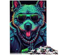 Puzzle per adulti 1000 pezzi Cani Puzzle Divertenti in Famiglia Aiuta il Cervello a esercitare Giocattoli avvincenti per coltivare la Pazienza 26x38cm
