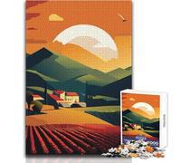 Puzzle per adulti 1000 pezzi Cantina vinicola in Toscana Rilassante Tempo libero Preciso Interblocco Precisione Giocattolo Dimensioni 38x26cm