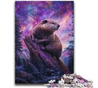 Puzzle per adulti 1000 pezzi Capibara aiuta il cervello a esercitare giocattoli avvincenti per coltivare la pazienza un'opera d'arte 50x75cm