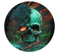 Puzzle per adulti, 1000 pezzi, Capitano pirata scheletro, puzzle impegnativi, gioco di attività per famiglie, decorazione da parete per la casa (67,5x67,5cm)