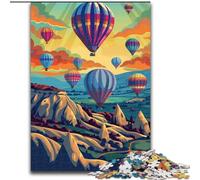 Puzzle per adulti 1000 pezzi Cappadocia Turchia, per 14+ anni, gioco impegnativo come regalo per tutta la famiglia e gli amici 26x38cm