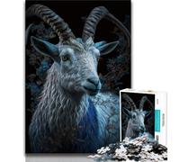 Puzzle per adulti 1000 pezzi capra carina 1000 pezzi per adulti gioco a quiz ideale come regalo per tutta la famiglia 26x38cm