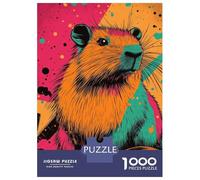 Puzzle Per Adulti 1000 Pezzi Capybara Pop Art Capybara Pop Art Illustration Vibrant Modern Animal Art Puzzle Per Adulti Giochi Rilassanti Gara Di Velocità Manuale Offerta Come Regalo Per Tutta La Fa