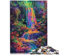 Puzzle per adulti 1000 pezzi Cascata Giungla Apprendimento Giocattolo educativo decorazione per la casa per e adolescenti 14 anni e oltre 26x38cm