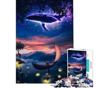 Puzzle per adulti 1000 pezzi Cascata Magica nel Cielo Giochi Rilassanti Sfida per l'Intelligenza e la Mente Giocattoli Coinvolgenti Ottimo Regalo Attività per la Famiglia (Dimensioni 50x75cm)