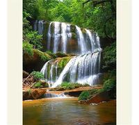 Puzzle per Adulti 1000 Pezzi, Cascata nel paesaggio boschivo puzzle per adulti Intrattenimento Creativo, Gioco Impegnativo Giocattoli Decorazioni per la Famiglia