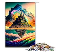 Puzzle per adulti 1000 pezzi Castello sull'isola Decorazione per la casa Puzzle Giocattoli Offerta come regalo per tutta la famiglia 75x50cm
