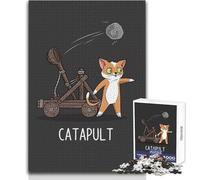 Puzzle per adulti, 1000 pezzi, catapulta, divertente gioco di parole, gioco intellettuale, sfida difficile, idee regalo, dimensioni 50x75cm