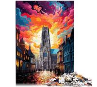 Puzzle per adulti, 1000 pezzi, Cattedrale della Madonna delle formiche, puzzle di divertimento in famiglia, promuovere l'amore tra coppie per adolescenti dai 14 anni in su, 26 x 38 cm
