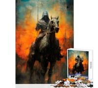 Puzzle per adulti 1000 pezzi Cavaliere misterioso Decorazione per la casa Giocattoli Regalo per compleanni Giochi educativi Attività divertenti a casa Dimensioni 38x26cm