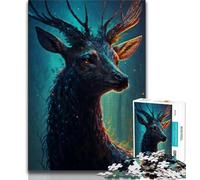 Puzzle per adulti 1000 pezzi Cervo della foresta mitologica Puzzle da 1000 pezzi giochi educativi Decorazione per la casa Adatto per la decorazione del desktop 75x50cm