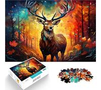 Puzzle per adulti 1000 pezzi cervo difficile e sfida 26x38cm Aiuta il cervello a esercitare giocattoli coinvolgenti per coltivare la pazienza