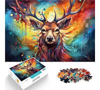 Puzzle per adulti 1000 pezzi Cervo Gioco Familiare per e Ogni pezzo è unico - Gioco familiare divertente e stimolante per adolescenti dai 14 anni e oltre 26 x 38 cm