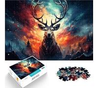 Puzzle per adulti 1000 pezzi Cervo Sika colorato Puzzle Divertenti in Famiglia 26x38cm Sollievo dello Stress Staycation Uccidi il tempo per i 14 anni e più