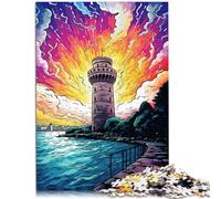 Puzzle per adulti, 1000 pezzi, Cesar White Tower, decorazione per la casa, giocattolo puzzle, 26 x 38 cm, regalo di compleanno