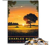 Puzzle per adulti 1000 pezzi Charles Mound, per 14+ anni, gioco impegnativo come regalo per tutta la famiglia e gli amici 26x38cm