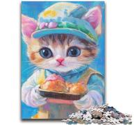 Puzzle per adulti 1000 pezzi Chef Cat Giochi educativi Gioco educativo per compleanno, Natale e età 14 50x75cm