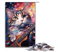 Puzzle per adulti 1000 pezzi Cherry_blossom_cat Puzzle impossibile Gioco per famiglie Antistress Sfida difficile 1000 pezzi (75x50 cm)