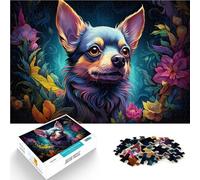 Puzzle per adulti 1000 pezzi Chihuahua cane puzzle per giochi educativi giocattolo sfida 26 x 38 cm antistress sfida difficile