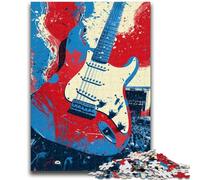 Puzzle per adulti 1000 pezzi, chitarra artistica, per età 14 e oltre Ogni pezzo è unico Gioco divertente e stimolante per tutta la famiglia Ottimo regalo Dimensioni: 26x38cm