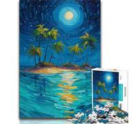 Puzzle per adulti 1000 pezzi cielo notturno spiaggia, giochi educativi decorazione della casa gioco educativo per compleanno, Natale (38x26cm)