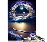 Puzzle per adulti 1000 pezzi Cigno Magnifico Sollievo dello Stress 50x70cm Sollievo dello Stress Staycation Uccidere il tempo per adolescenti Età 14+