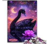 Puzzle per adulti 1000 pezzi Cigno nero, Elefante giocattolo Gioco intellettuale Regalo di compleanno, Regali, Arte murale per età 14+ (Dimensioni 26x38cm)