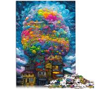 Puzzle per Adulti 1000 pezzi Città colorate Puzzle Divertenti in Famiglia 26x38 cm decorazione per la casa e Regali unici adatti per adolescenti da 14 anni e oltre