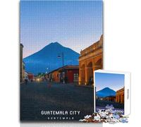 Puzzle per adulti 1000 pezzi Città del Guatemala Gioco impossibile Decorazione per la casa Regalo per compleanni Dimensioni 38x26cm