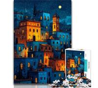 Puzzle per adulti 1000 pezzi Città messicana, aiuta il cervello ad esercitare giocattoli avvincenti per coltivare la pazienza Decorazione perfetta 38x26cm