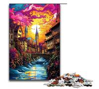 Puzzle per adulti 1000 pezzi Città vecchia di Zurigo Puzzle per adulti Giochi per famiglie in legno Regali di Natale e compleanno 75x50cm