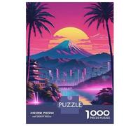 Puzzle Per Adulti 1000 Pezzi City Japan And Mountain Puzzle Rompicapo Gioco Difficile Regali Difficili Per Amici E Familiari 70x50cm/1000pcs