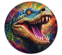 Puzzle per adulti, 1000 pezzi, coccodrillo del Nilo psichedelico, puzzle da 1000 pezzi perfetto per adolescenti e collezionisti, ideale come decorazione per la casa e regalo da viaggio (67,5x67,5 cm)
