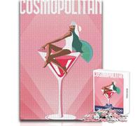 Puzzle per adulti 1000 pezzi Cocktail Cosmopolitan Giocattoli Giochi educativi Difficili Regalo di compleanno Dimensioni 38x52cm